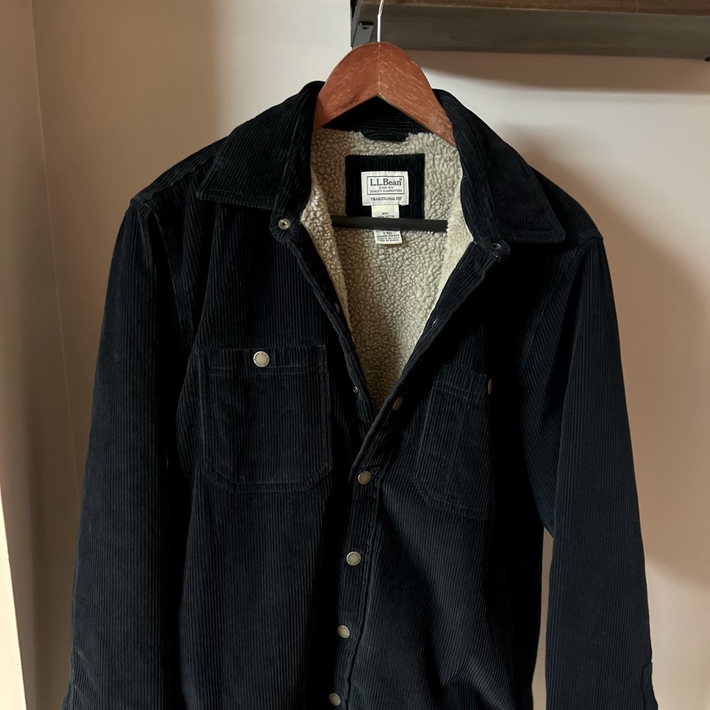 LL Bean Mens Corduroy Shirt Jacket NEW without tags